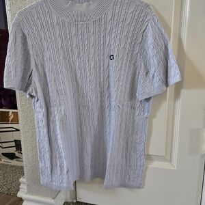 Women's Chase Cable Knit Sweater - Light Blue